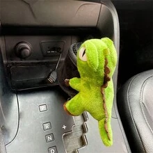 Handbremsabdeckung für Auto, Gangschaltungsabdeckung, niedlicher Cartoon Dinosaurier Universal Gangschaltungsabdeckung, Gangschaltungsabdeckung, Auto Innenraum Dekorations Set - Verschiedenfarbig - Übersicht 4
