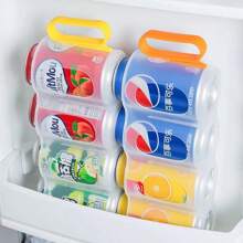 Stackable Can Organizer Rack, Fridge Beverage Soda Beer Can Storage Box, Multi-Tier Transparent - Multicolor - View 1