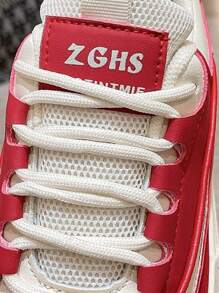 Calzado deportivo casual mujer, Tenis Juveniles con Plataforma para Mujer, Zapatos de Plataforma para Mujer, Zapatos Casual de Plataforma para Mujer, Tenis de Plataforma para Mujer, Tenis de Plataforma con Cordones para Mujer, Zapatos de Plataforma en Negro, Rojo y Caqui, Comodidad y Versatilidad, Estilo Clásico y Moderno, Diseño Elegante, Zapatillas planas y cómodas para caminar. Ideal para uso casual y correr. - Rojo - Ver 7