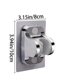 Juego de ducha de mano cuadrada (cabezal de ducha/manguera/soporte), con efecto potenciador de la presión del agua y gran caudal de agua, adecuado para duchas de baño domésticas y suministro de agua caliente.