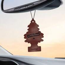Little Trees Car Air Freshener I Hanging Tree Provides Long Lasting Scent For Auto Or Home I Leather, Pack Of 6 - Nhiều màu - Xem 2