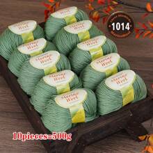 10 Balls Merino Knitted Yarn, Fine Spun Knitted Yarn For Knitting Sweaters, Cardigans, Vests, Handmade Yarn