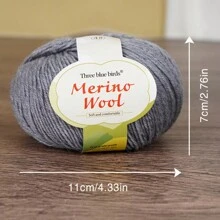 10 Balls Merino Knitted Yarn, Fine Spun Knitted Yarn For Knitting Sweaters, Cardigans, Vests, Handmade Yarn