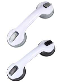 1/2 Pcs Bathroom Bathtub Handle Grab Bar And Shower Pole Handle, Safety Assistance For Disabled, Elderly, Bathroom Tub Grab Bar - Balance Aid, Suitable For Tile, Glass And Hard Plastic Only