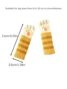 1/4/8 Pcs Thickened Table And Chair Foot Covers, Door Handle Covers, Pet Cat And Dog Foot Covers, Non-Slip, Wear-Resistant And Silent Cat Thickened Chair Foot Covers And Leg Pads, Home Decoration Gifts Birthday Graduation