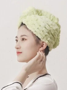 Gorro de ducha de terciopelo coral para mujer, de absorción súper rápida y secado rápido. Toalla envolvente de color mixto para el cabello. Gorro, toalla para el cabello, accesorios y productos para el cabello, esenciales de viaje para peluquería, salón de belleza