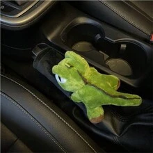 Handbremsabdeckung für Auto, Gangschaltungsabdeckung, niedlicher Cartoon Dinosaurier Universal Gangschaltungsabdeckung, Gangschaltungsabdeckung, Auto Innenraum Dekorations Set - Verschiedenfarbig - Übersicht 2