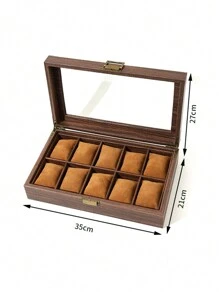 Caja de reloj personalizada de madera para hombres, caja de reloj grabada, estuche de reloj personalizado, organizador de relojes, regalo de aniversario para él, regalo para padrinos, regalo para hombres