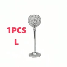 Elegant Metal Crystal Ball Glass Candle Holder With Windproof Glass Cover, Suitable For Restaurant, Living Room, Kitchen, Hotel Room, Show House Aromatherapy Candle Holder. Gold Crystal Candle Holder Home Decor, Candle Holder For Wedding, Candlelight Dinner, Applicable To Various Holidays, Christmas, Valentine's Day (Candles Not Included)