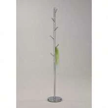 71"X11" Modern Metal Coat Rack In Chrome
