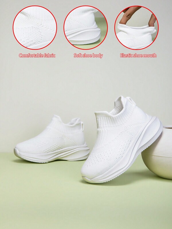 New Lightweight Children Casual Outdoor Sports Shoes, Breathable Mesh Upper, Non-Slip Soft Sole, Slip-On Design, Suitable For All Seasons