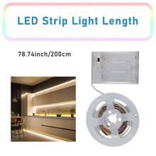 Super Bright 1PC Battery Box LED Strip Light: Professional SMD Technology, Battery Box Power Supply (Batteries Not Included), Wine Cabinet Closet Decorative Lighting Preferred! - Battery Box-lED - View 7