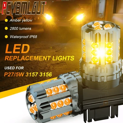 Fit For Toyota Corolla 1998 1999 2000 2001-2010 Amber 3157 LED Turn Signal Parking Light Bulbs