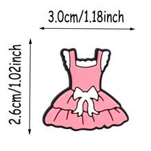 16PCS/SET Ballet Serie Schoen Charms Witte Zwaan Balletschoenen Roze Strik Ballet Kostuums Patroon Schoen Decoratie Dans Liefhebbers Geschenken - Zwart & wit - Bekijken 5