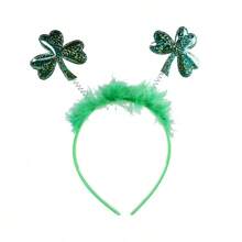 1 bucată ochelari cu trifoi de Ziua Sf. Patrick, cerc de păr pentru ochelari decorativi irlandezi, bentiță pentru accesorii foto