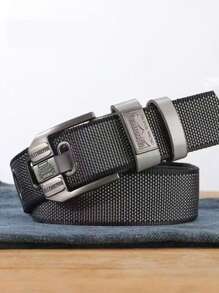 2026 New Plain Nylon Belt For Men, Simple Style Sliding Buckle, Adjustable For Parties And Business, Year-Round Wear, For Teens, Young Adults, Daily Use - 全穀類咖啡 - 查看 4