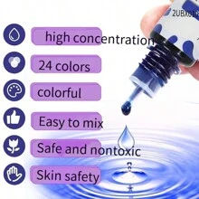 24 色 10 毫升 香薰蜡烛颜料 高浓度肥皂石蜡大豆蜡染料颜料