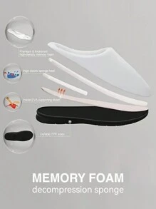 Men's Warm House Slippers, Personalized Bread Pattern Closed Toe Slip-Resistant Special Slippers - Hot Pink - View 8