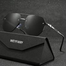 WEYFANY Unisex New Fashion Metal Frame Polarized Sunglasses, Outdoor Cycling Sports Driving Fishing Travel Sunglasses, Premium Gift Box, Holiday Gift - Multicolor - View 7