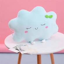 Cojín de almohada con forma de nube de dibujos animados de 35cm/13,77 pulgadas y muñeco de peluche de sol lindo de 45 cm/17,71 pulgadas, muñeca de trapo, perfecto como regalo de San Valentín, cumpleaños o Año Nuevo, adecuado para decoración de habitación infantil