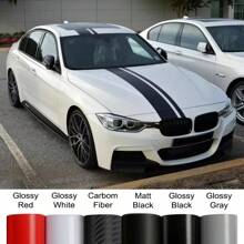 Car Hood Bonnet Roof Trunk Kit Long Stripe Stickers For BMW 3 Series M3 E90 F30 G20 Rally Racing Style Vinyl Decor Decals Auto Tuning Accessories