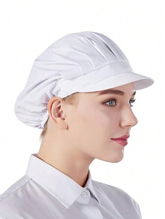 1/2 Piezas Gorro malla unisex para panaderos, chefs de restaurante, taller de fábrica, cantina de cocina, higiene de catering, antiestático, resistente al aceite