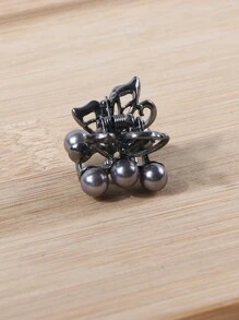 Hair Claw 小型优雅发夹，适合细发女性，发髻发型配件 - 彩色 - 查看 6