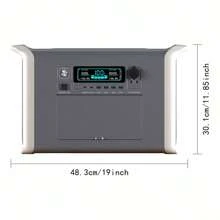 UAPOW AP2000 2400W Portable Power Station | Dual Input (Battery/AC) | 4 USB-C PD Ports | 2000W Fast Charging, Suitable For RV Refrigerators/CPAP Devices | 6.7 Hours Of Battery Life (LiFePO4 Battery) | Ideal For Camping And Hiking