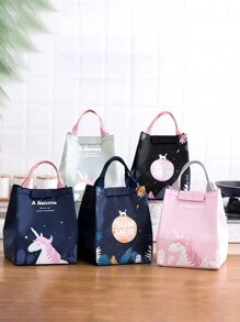 Large Capacity Work Lunch Bag Reusable Insulated Lunch Bag Work Student Storage Lunch Box Bag Fruit Insulated Bag Back To School - Multicolor - View 9