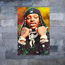 1 Pc  Music Canvas Poster Wooden Framed Canvas Painting -  Thickness 2.25cm/0.9inch,Valentine's Day Decorations At Home,Valentine's Day,New Year,Home Gift Decoration, Room Decoration Aesthetic, Wall Decoration Art, Perfect Gift, Autumn And Winter Wall Decoration, Living Room Decoration, Bedroom Decoration, Kitchen Decoration, Entry Decoration, Bathroom Decoration, Direct Wall Painting, High Quality Wall Painting Poster