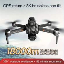 AE86 Pro Max+ Folding GPS Aircraft, Large Touch Screen Remote Control, 8K HD Aerial Photography, Digital Image Dynamic Transmission, Remote Control Range, 3-Axis Anti-Shake Head Camera, Is A Rare Gift
