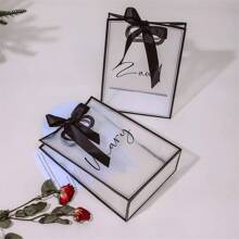 Personalisierbare transparente Geschenktüten, geeignet für Brautjungferngeschenke, Hochzeitsfeiern, dekorative, modische, stilvolle, exquisite, personalisierte, einzigartige Geschenktüten, ideale Geschenke für sie, Freund, Freundin, Vater, Familie, Mutter, Freunde, Haustiere, Sohn, Schüler, Tochter, Arbeitskollegen, Zuhause, Büro, multifunktional, personalisiert, einzigartig, Herbst Zuhause Erfrischung