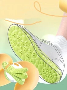 1 Pair Unisex Cloud Pattern Elevator Shoe Insoles, Breathable Shock-Absorbing Anti-Slip Full-Length Insoles, Invisible Height Increase Shoe Accessory