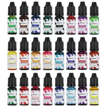 24 色 10 毫升 香薰蜡烛颜料 高浓度肥皂石蜡大豆蜡染料颜料