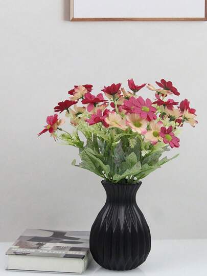 1pc Wit Polypropylene Anti Fall Vase, Nordic Bohemian Moderne Minimalist ative Flower Creative Home Craft Bloemen ation On Dining Table, Desktop, Long Lasting Centrepiece ation, Desktop Wedding Living Room, Bedroom, Fireplace Birthday Graduation Room Glass Vase view 5