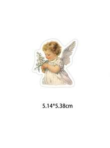 50pcs VINTAGE BABY Cartoon Graffiti Stickers Water Cups Computer Suitcases Decorated Waterproof Stickers - Multicolor - View 5