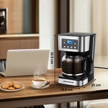 Cafetera de goteo programable de 950W, gran capacidad de 1.8L, con filtro reutilizable,Aigostar - Negro - Ver 8