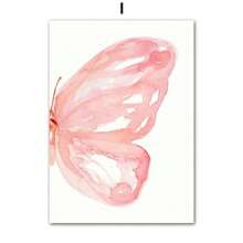 1 pieza Pintura en lienzo de arte de pared con unicornio en un columpio de flores acuarela, castillo, pósteres e impresiones, decoración de pared sin marco