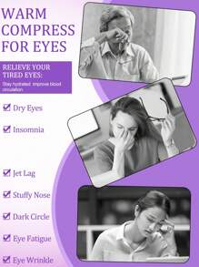 1/3/5/10/20/30/50 件淡香薰衣草蒸汽眼罩、热敷眼罩、睡眠自热眼罩、旅行必备品、一次性眼罩、质地温和、低致敏性、适合所有肤质、学校、返校、旅行、旅行必备品、居家必备品、眼罩、睡眠面罩 - 紫色 - 查看 4