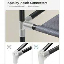 10-Tier Free Standing Shoe Rack Sturdy Shoe Rack Organizer For Closet Entryway Stackable Shoe Shelf With Dustproof Cover,Black