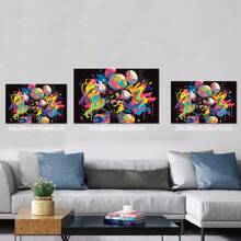 Framed-KAW Graffiti Personalized Canvas, Unique Anime Fan Gift, Party Decoration, Suitable For Bar, Game Room, Teen Bedroom, Dining Room, Living Room, Office, And Other Wall Decorations