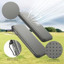 Golf Glove Case Holder With Golf Glove Shaper Protective Golf Accessories Case Bag Hard Case Organizer With Storage Slots For Balls, Tees, Markers, Golf Gifts For Men & Women - 灰色 - 查看 3
