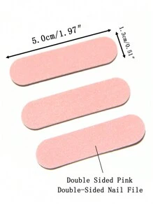 15/30/50/100/200pcs Mini Nail Files Double Sided Emery Board Washable Emery Boards Reusable Nail Buffers Manicure Tools For Natural Nails Acrylic Nails Home And Salon Use