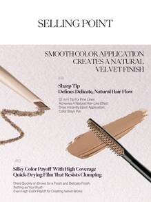 LÁPIZ DE CEJAS Y CREMA DE DOBLE USO JOOCYEE - 02 Light Brown - Ver 4