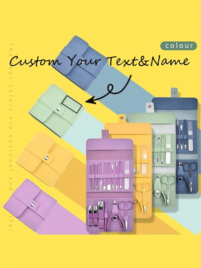 Customized 16-Piece Nail Clipper Set, Stainless Steel Nail Clippers, Toenail Clippers, Personalized Nail Clippers, Gift Giving. Valentine's Day, Father's Day, Mother's Day.