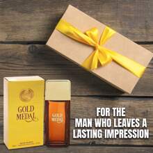 Gold Medal-Cologne For Men Natural Spray Perfume,Fresh And Spicy Fragrance,Boldness&Classic Scent, Wonderful Gift, Eau De Toilette, Daily Use 3.4 Fluid Ounce - Gold Medal - 查看 8