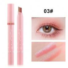 Dual-Tone Shimmer Eyeshadow Pencil With Twist-Up Gradient Dual-Color Eyeshadow Stick, Easy To Apply Tie Dye Eyeshadow, Smudge-Resistant Eyeshadow Pencil, Slouchy Girl Eyeshadow Stick - DR105 - View 14