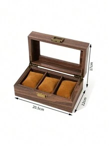 Caja de reloj personalizada de madera para hombres, caja de reloj grabada, estuche de reloj personalizado, organizador de relojes, regalo de aniversario para él, regalo para padrinos, regalo para hombres