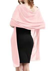 Sequin Shawls & Wraps For Women - Formal Cover Up For Weddings & Evening Occasions - Hồng - Xem 3