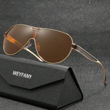 WEYFANY Square Unisex Metal Frame Polarized Sunglasses, Outdoor Sports Riding Driving Fishing Travel Glasses, Premium Gift Box, Holiday Gift For Summer Beach Vacation,Outdoor,Travel - Multicolor - View 10